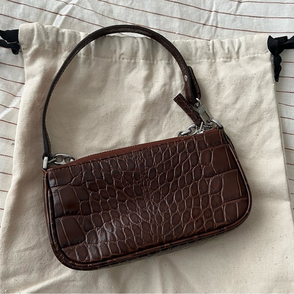 By Far Mini Rachel Nutella Croco Embossed Leather - Picture 9 of 11